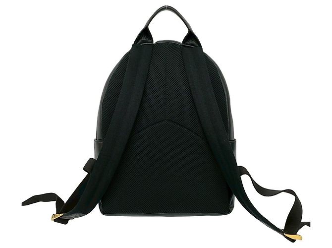 Schwarzer Leder-Rucksack mit Gancini-Logo von Salvatore Ferragamo - Ansicht 3