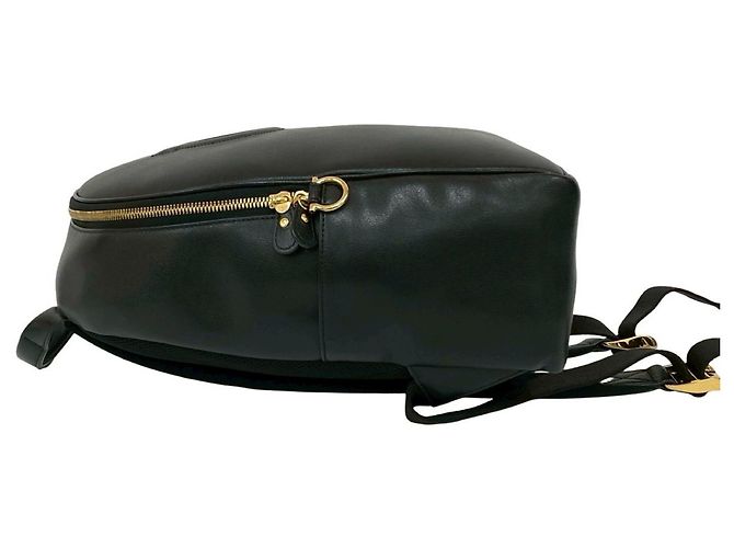 Schwarzer Leder-Rucksack mit Gancini-Logo von Salvatore Ferragamo - Ansicht 5