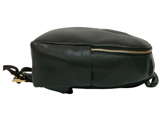Schwarzer Leder-Rucksack mit Gancini-Logo von Salvatore Ferragamo - Ansicht 6