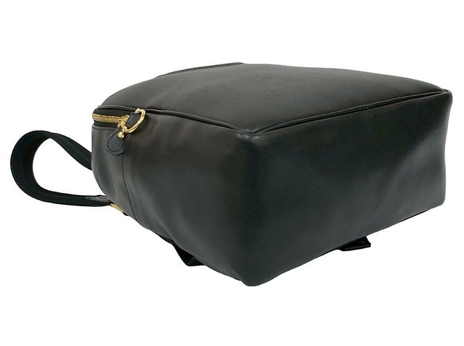 Schwarzer Leder-Rucksack mit Gancini-Logo von Salvatore Ferragamo - Ansicht 7