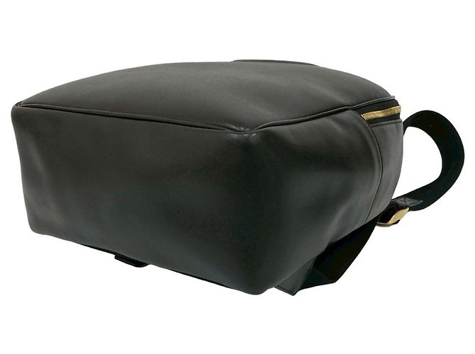 Schwarzer Leder-Rucksack mit Gancini-Logo von Salvatore Ferragamo - Ansicht 8