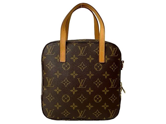 Borsa in pelle Monogram Spontini di Louis Vuitton Marrone - vista 3