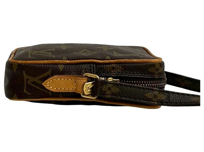 Borsa a Spalla Mini Danube in Pelle Monogram Louis Vuitton Marrone - vista 6