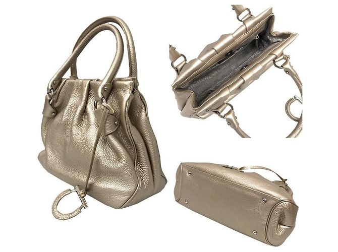 Borsa Gancini Salvatore Ferragamo D'oro - vista 2