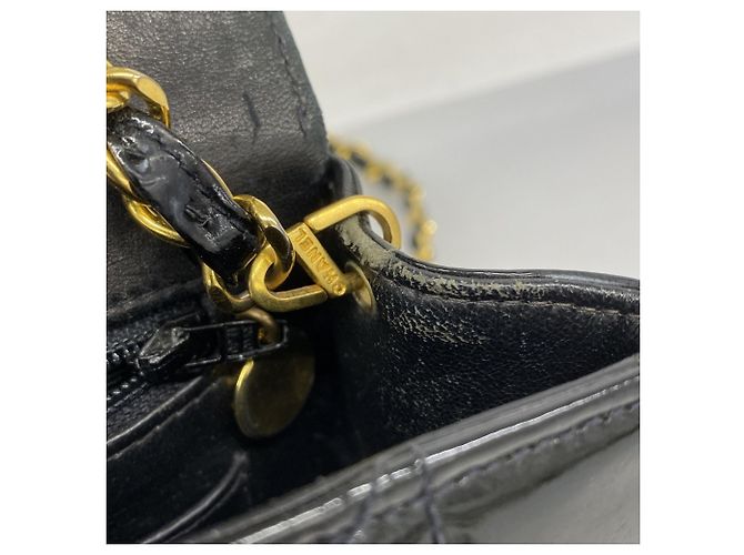 Borsa a Spalla Chanel Diana Matelassé con Catena Nero - vista 7