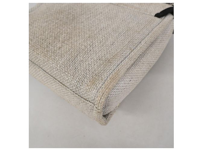 Borsa a Spalla Chanel Deauville Bianco - vista 6