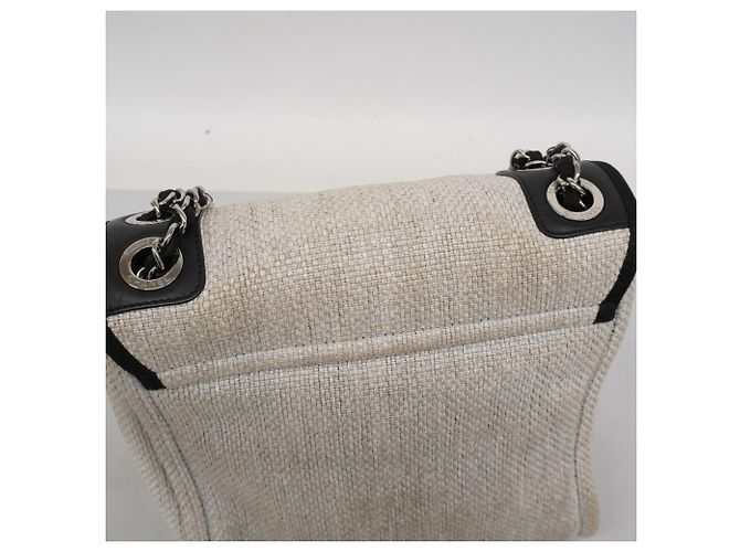 Borsa a Spalla Chanel Deauville Bianco - vista 7