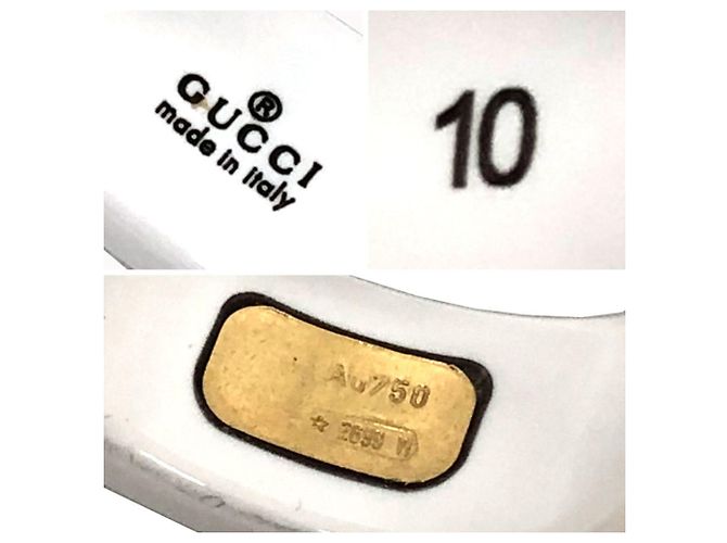 Anello Icon di Gucci in oro giallo e ceramica - vista 3