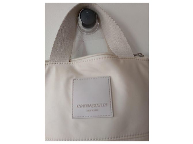 Sac à main Cynthia Rowley en toile beige - vue 2