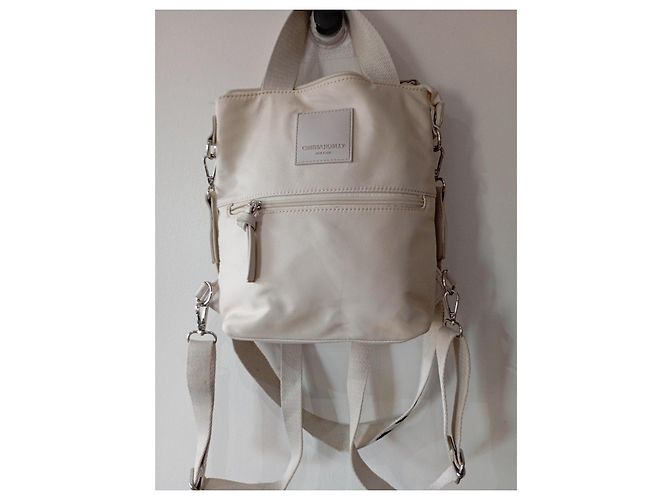 Sac à main Cynthia Rowley en toile beige - vue 5