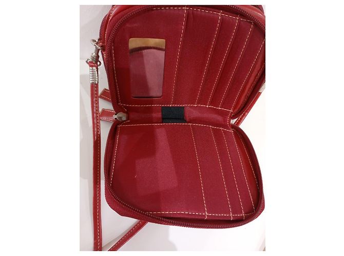 Autre Marque Piccola borsa a tracolla rossa in pelle David Jones Rosso - vista 5