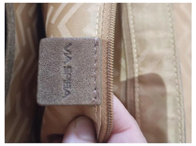 Autre Marque Borsa in pelle e camoscio Marrone - vista 6