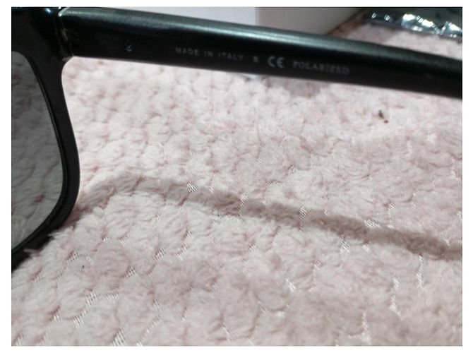 Chanel Sonnenbrille Schwarz mit gesteppten Bügeln - Ansicht 9