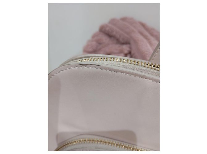 Autre Marque Helle Rosa Leder-Rucksack Pink - Ansicht 7