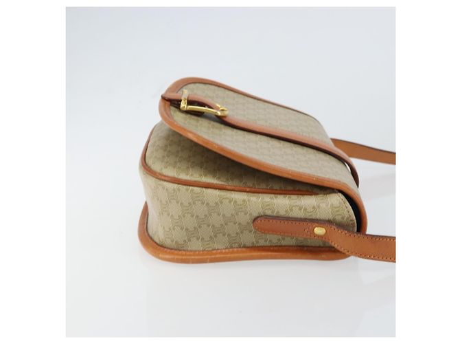 Céline Celine Vintage Macadam Tela e Pelle Beige - vista 4