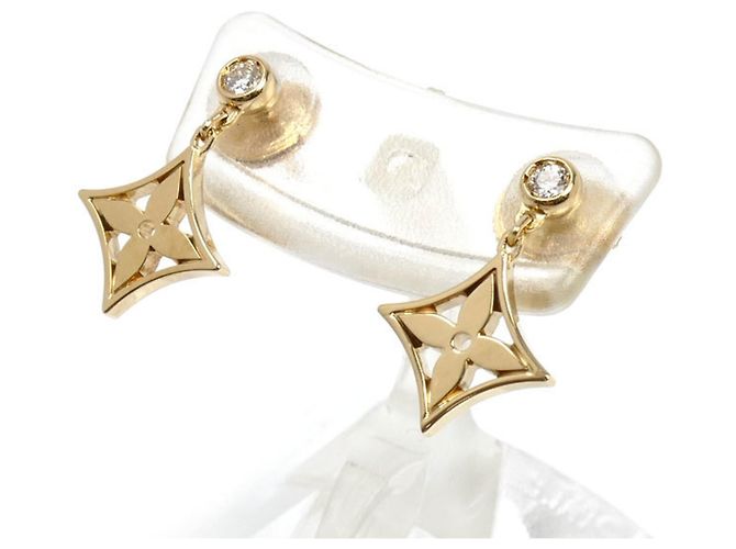 Orecchini Monogram Idylle Louis Vuitton in oro giallo D'oro - vista 2