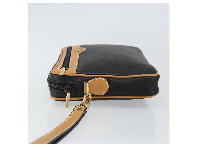 Clutch Vintage Gucci in Pelle Nero - vista 4