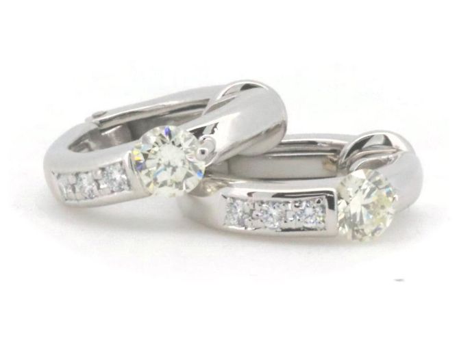 Orecchini in diamante PT900 Tasaki Argento - vista 8