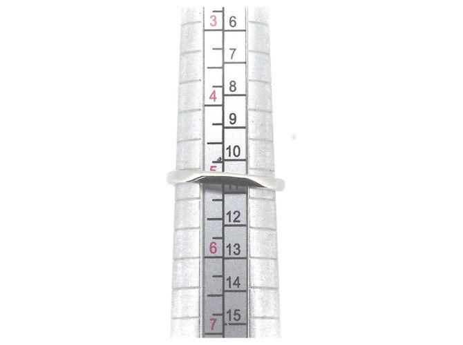 Autre Marque Anel de diamante Royal Asscher PT900 Prata - vista 9
