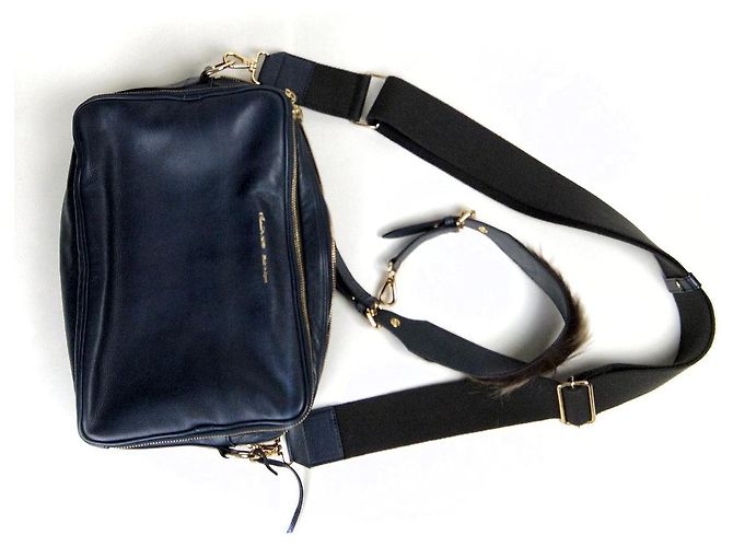 Autre Marque Borsa in pelle 2 in 1 ADMJ Blu Blu navy - vista 6