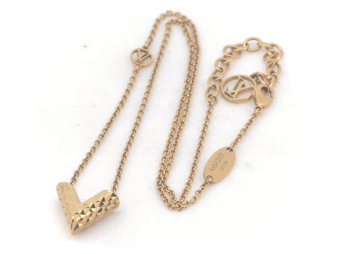 Collana V Essenziale Louis Vuitton D'oro - vista 2