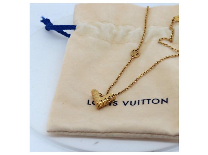 Collana V Essenziale Louis Vuitton D'oro - vista 7