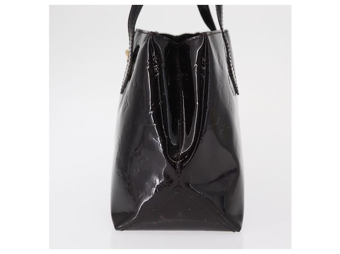 Borsa Louis Vuitton Wilshire Monogram Vernis PM Porpora - vista 3