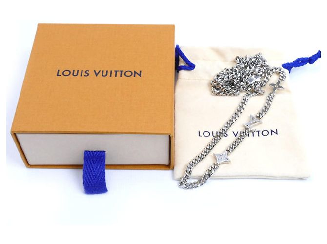 Colar Monograma Louis Vuitton Prata - vista 6