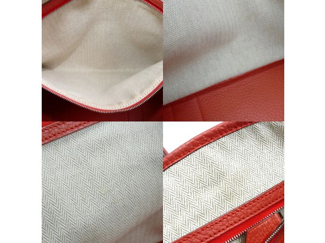 Borsa Hermès Garden 36 in rosso arancione - vista 6