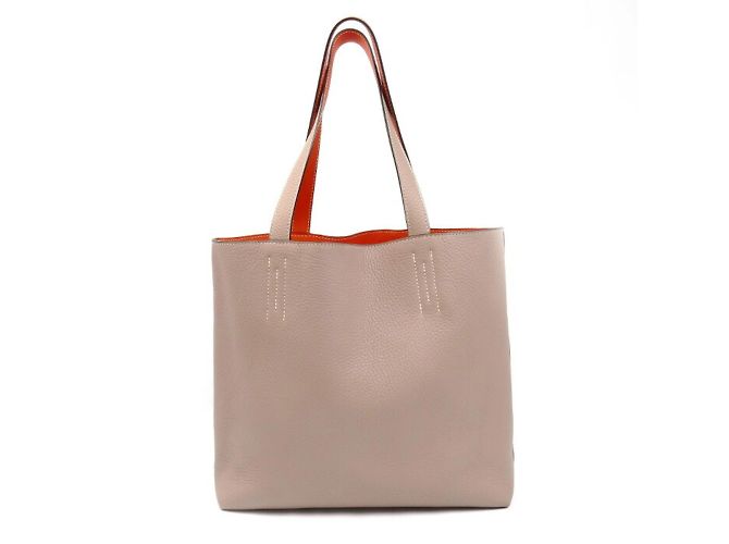 Hermès Double Sens 28 Tote Bag Beige Orange - Ansicht 2