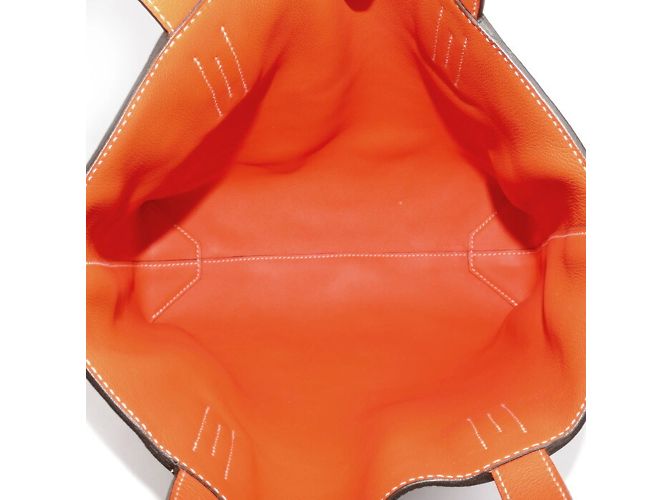 Hermès Double Sens 28 Tote Bag Beige Orange - Ansicht 4