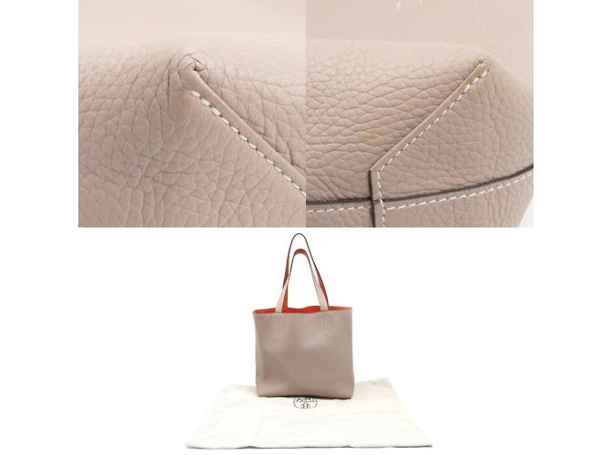 Hermès Double Sens 28 Tote Bag Beige Orange - Ansicht 7