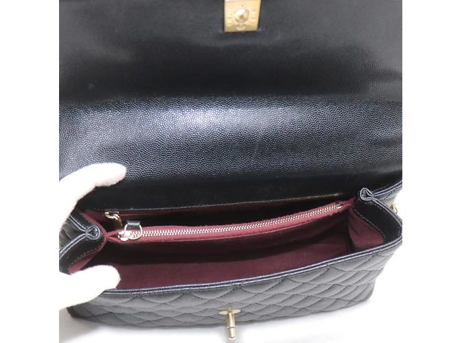 Bolso de Hombro Chanel Coco Handle 29 2 en 1 en negro - vista 4