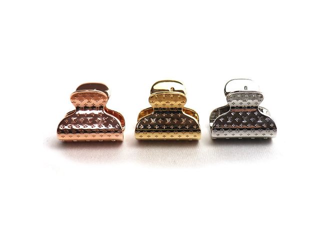 Fermaglio per capelli Shubh Nanogram di Louis Vuitton GP Accessories Argento Rosa D'oro - vista 2