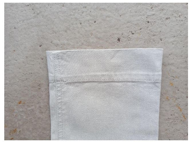 Jeans Gucci de Tiro Bajo Beige Crema Crudo - vista 5