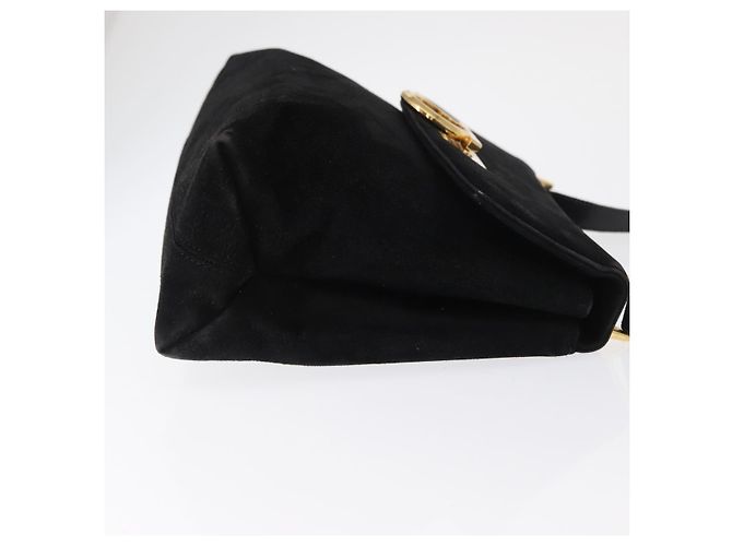 Salvatore Ferragamo Gancini Suede Nero - vista 3