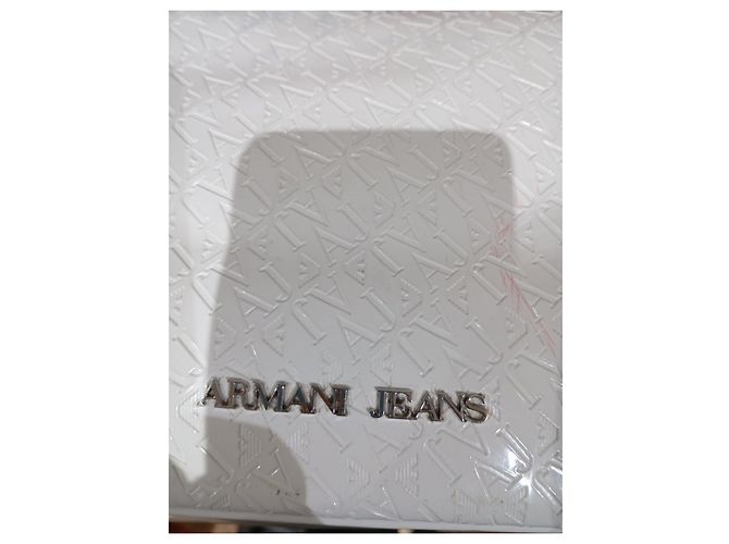 Borsa tote bianca in PVC testurizzato Armani Jeans Bianco - vista 10