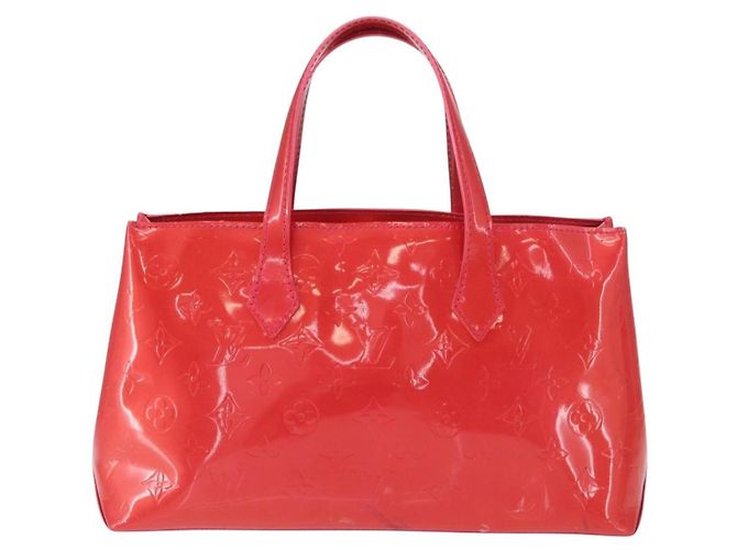 Borsa Wilshire Monogram Vernis PM di Louis Vuitton Rosa - vista 2