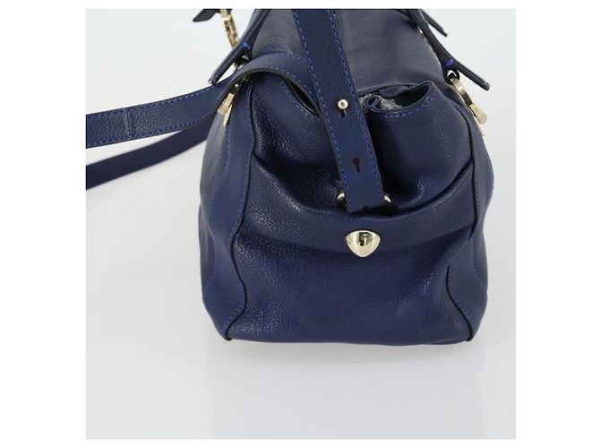 Chloé Chloe Bridget kleine umwandelbare Ledertasche Marineblau - Ansicht 4