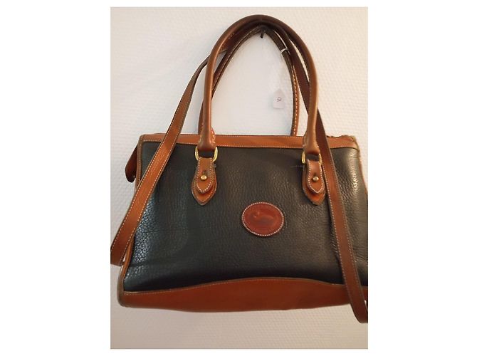 Dooney & Bourke Borsa in pelle nera e marrone Nero - vista 2
