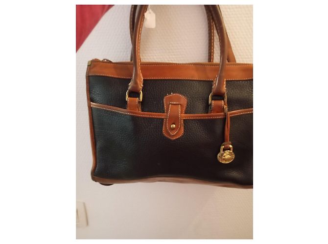 Dooney & Bourke Borsa in pelle nera e marrone Nero - vista 8