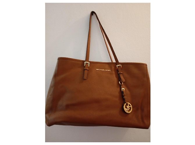 Borsa tote in pelle marrone Michael Kors - vista 2