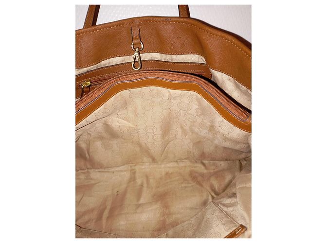 Borsa tote in pelle marrone Michael Kors - vista 7