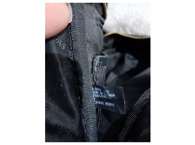 Michael Kors Quilted Black Leather Backpack - view 11