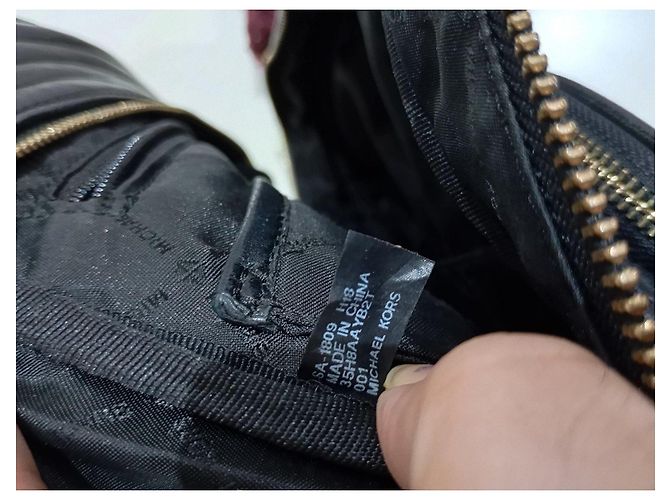 Michael Kors Quilted Black Leather Backpack - view 12