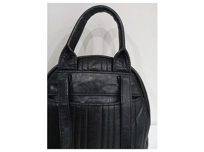 Michael Kors Quilted Black Leather Backpack - view 4