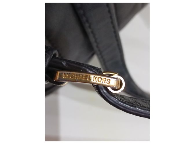 Michael Kors Quilted Black Leather Backpack - view 5