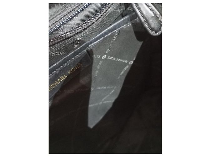 Michael Kors Quilted Black Leather Backpack - view 8
