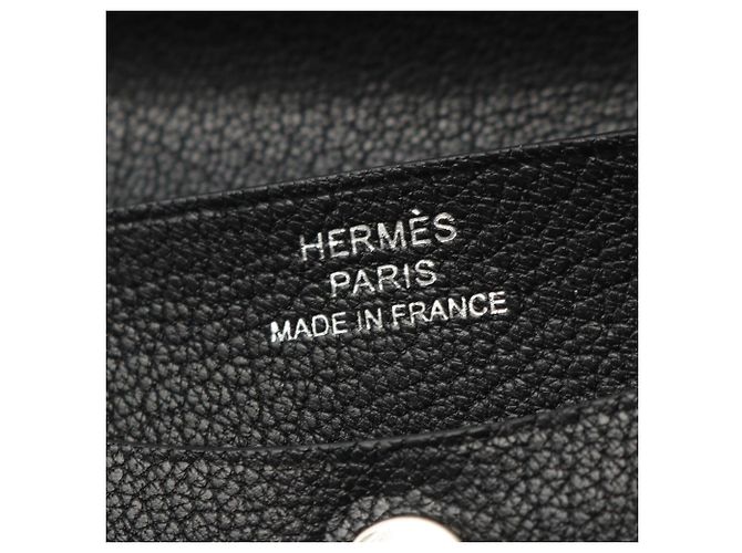 Hermès Iliad Compact Tri-fold Wallet Black - view 5
