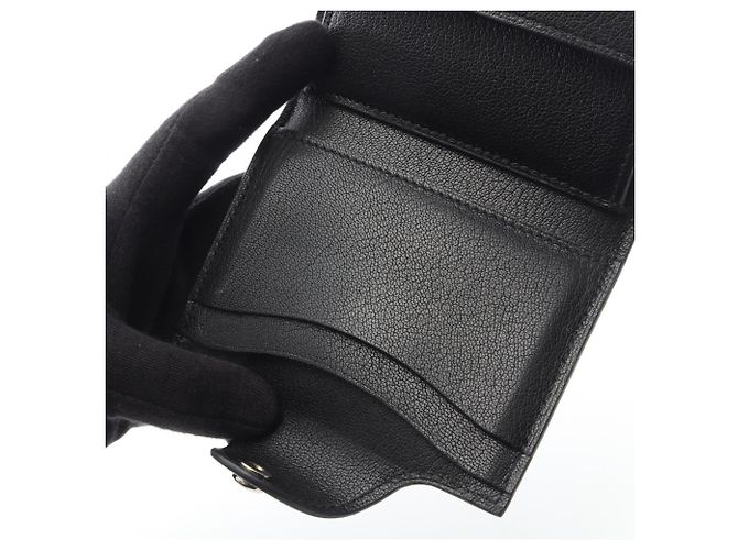 Hermès Iliad Compact Tri-fold Wallet Black - view 8
